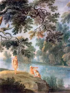 Nymths Bathing (detail), c1620-1652. Artist: Alexander Keirincx