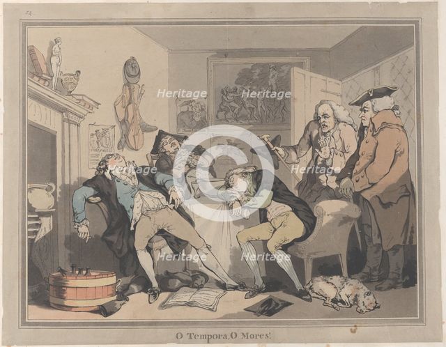 O Tempora, O Mores!, 1799. Creator: Samuel Alken.