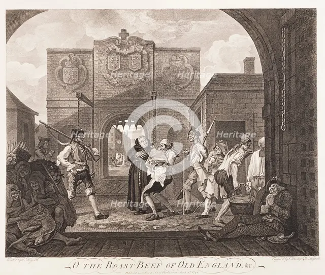 'O the Roast Beef of Old England', 1749. Creators: William Hogarth, Charles Mosley.