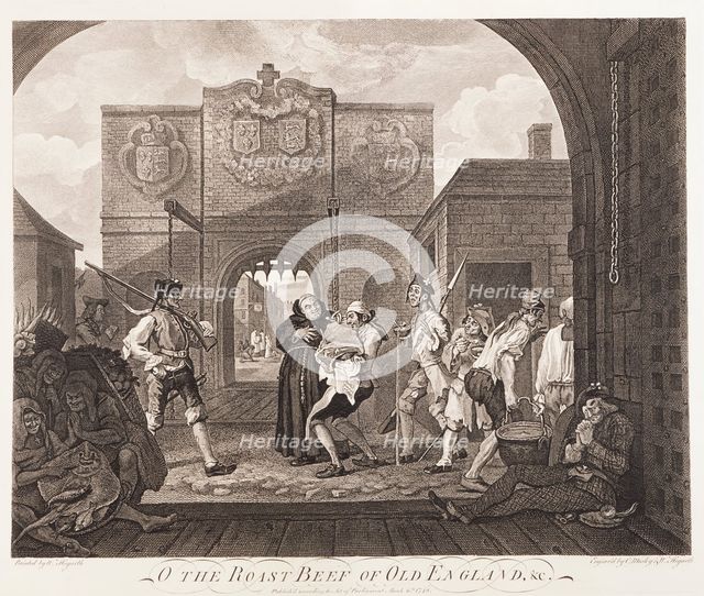 'O the Roast Beef of Old England', 1749. Creators: William Hogarth, Charles Mosley.