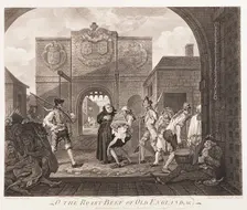 O the Roast Beef of Old England 1749. Creators: William Hogarth, Charles Mosley