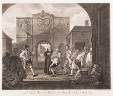 O the Roast Beef of Old England 1749. Creators: William Hogarth, Charles Mosley