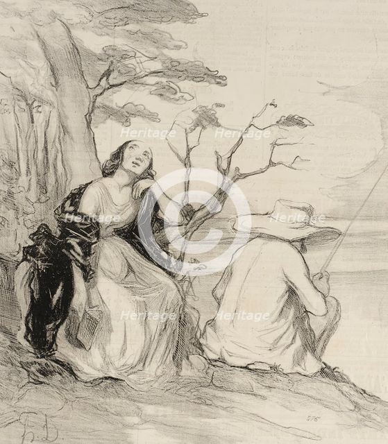 O douleur!...avoir rêvé...un époux..., 1844. Creator: Honore Daumier.