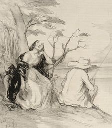 O douleur!...avoir rêvé...un époux..., 1844. Creator: Honore Daumier