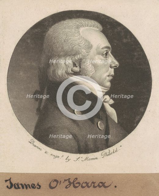 O'Hara, 1799. Creator: Charles Balthazar Julien Févret de Saint-Mémin.
