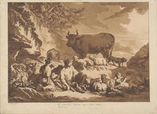 O How Extremely Happy Could Farmers Be, if only they would count their blessings, 1768. Creator: Jean Baptiste Le Prince