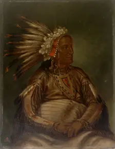 O-mata-ah-luta (Red Plume), ca. 1887. Creator: Antonio Zeno Shindler