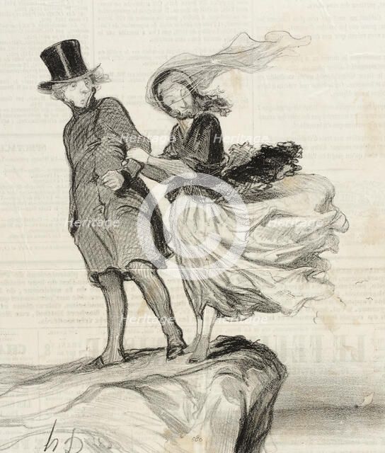 O mon Victor idolatré...il me vient une idée poétique!..., 1844. Creator: Honore Daumier.