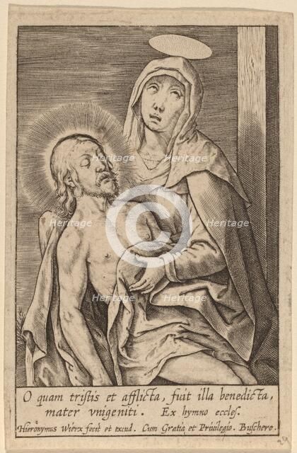 O quam tristis et afflicta .... Creator: Hieronymous Wierix.