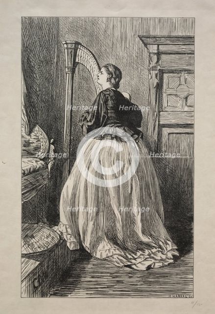 O Sing Again that Simple Song, 1862. Creator: George Louis Palmella Busson Du Maurier (British, 1834-1896).