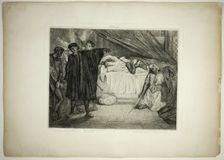 O Spartan dog, plate fifteen from Othello, 1844. Creator: Theodore Chasseriau