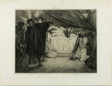 O Spartan dog, plate fifteen from Othello, 1844. Creator: Theodore Chasseriau