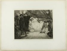 O Spartan dog, plate fifteen from Othello, 1844. Creator: Theodore Chasseriau