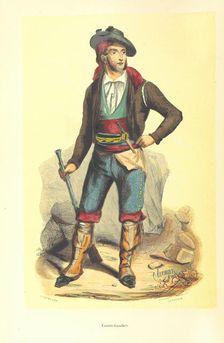 Smuggler, 1848. Creators: Adolphe François Pannemaker, Clerman, Estaquier