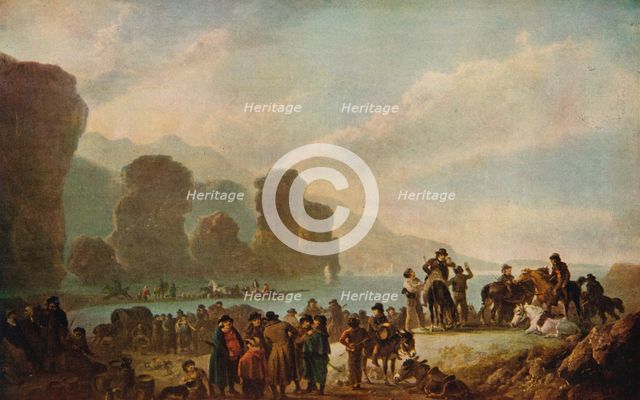 'Smugglers on the Irish Coast', 1808. Artist: Julius Caesar Ibbetson.