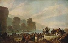 Smugglers on the Irish Coast 1808. Artist: Julius Caesar Ibbetson