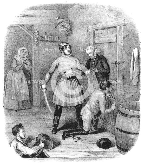 'Smugglers Alarmed', 18th century.Artist: W Clerk