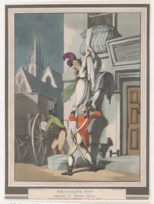 Smuggling Out, or Starting for Gretna Green, August 8, 1798. Creator: Heinrich Schutz