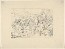 Smuggling of Medicines into the South (from Confederate War Etchings), 1861-63. Creator: Adalbert John Volck