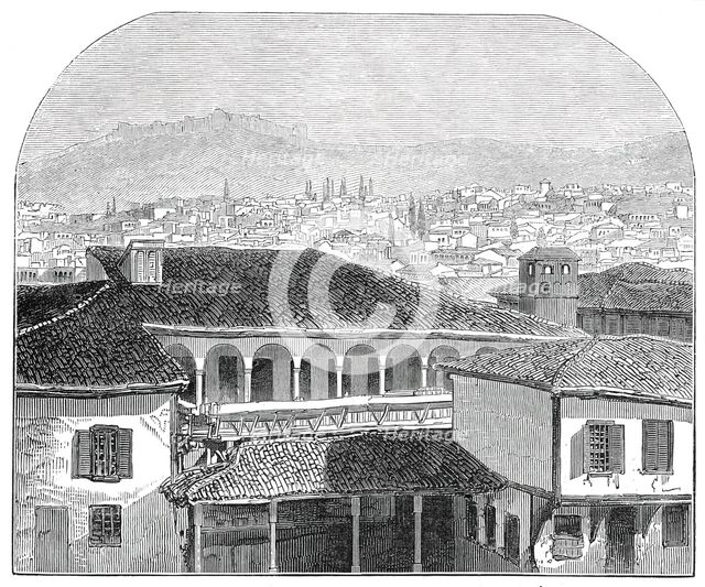 Smyrna, from a daguerreotype taken on the roof of the Governor's House, 1845. Creator: Unknown.