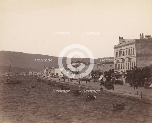 Smyrna, General View of the Quais, 1880s. Creator: Unknown.