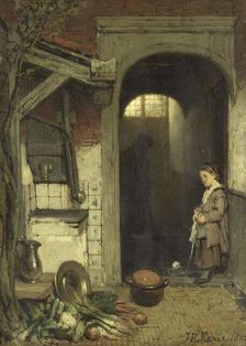 Small Courtyard, 1862. Creator: Jacob Henricus Maris