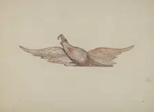 Small Carved Bellamy Eagle, c. 1939. Creator: Harriette Gale