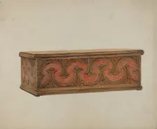 Small Carved Chest, c. 1939. Creator: Ralph Boyer