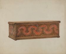 Small Carved Chest, c. 1939. Creator: Ralph Boyer