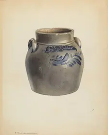 Small Crock, c. 1938. Creator: George Loughridge