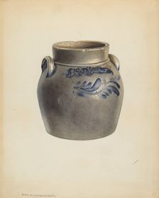 Small Crock, c. 1938. Creator: George Loughridge