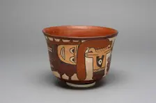 Small Cup Depicting a Costumed Ritual Performer, 180 B.C./A.D. 500. Creator: Unknown