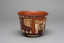 Small Cup Depicting a Costumed Ritual Performer, 180 B.C./A.D. 500. Creator: Unknown