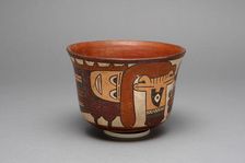 Small Cup Depicting a Costumed Ritual Performer, 180 B.C./A.D. 500. Creator: Unknown