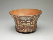 Small Bowl Depicting Costumed Ritual Performer, 180 B.C./A.D. 500. Creator: Unknown