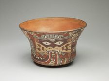 Small Bowl Depicting Costumed Ritual Performer, 180 B.C./A.D. 500. Creator: Unknown