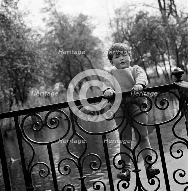 Small boy at Hampton Court Palace, London, 1955-1965. Artist: John Gay