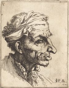 Small Grotesque Head, 1622. Creator: Jusepe de Ribera