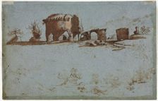 Small Group of Roman Ruins, c. 1650. Creator: Unknown