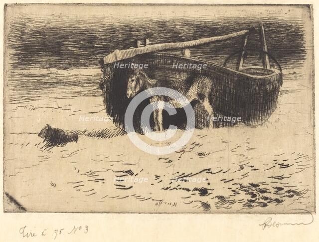 Small Donkey at Berck (Un petit ane à Berck), 1897. Creator: Paul Albert Besnard.