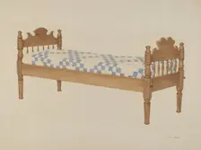 Small Day Bed, c. 1940. Creator: Grace Bolser