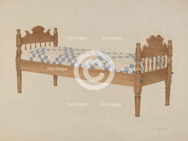 Small Day Bed, c. 1940. Creator: Grace Bolser.