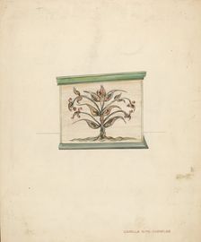 Small Decorated Box (side), c. 1937. Creator: Isabella Ruth Doerfler
