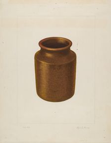 Small Earthen Jar, 1935/1942. Creator: Ludmilla Calderon