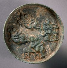 Small Erotic Mirror, late 1200s-mid-1300s. Creator: Unknown