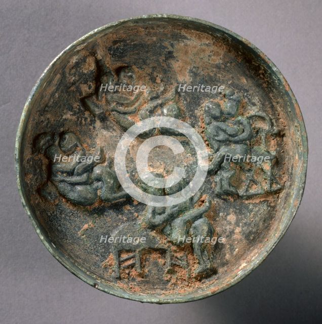 Small Erotic Mirror, late 1200s-mid-1300s. Creator: Unknown.