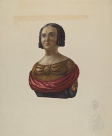 Small Figurehead, 1935/1942. Creator: Flora Merchant