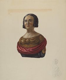 Small Figurehead, 1935/1942. Creator: Flora Merchant
