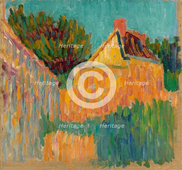 Small house in front of bushes, c. 1907. Creator: Javlensky, Alexei, von (1864-1941).