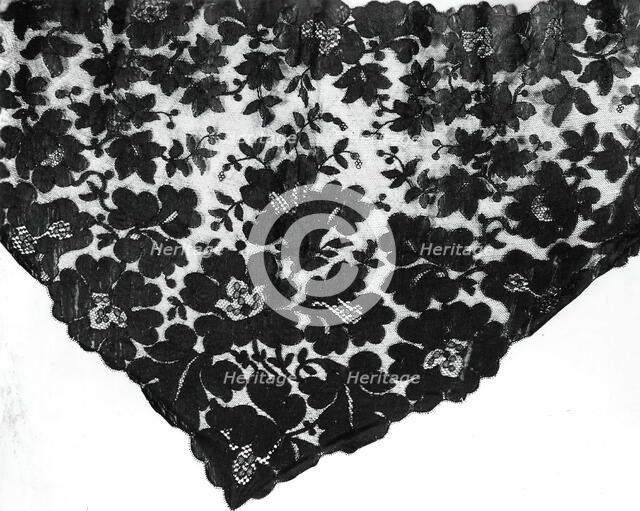 Small Half Shawl, England, 1865/75. Creator: Unknown.